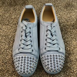 LOUIS JUNIOR SPIKES FLAT SUEDE/GG